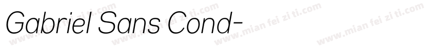 Gabriel Sans Cond字体转换